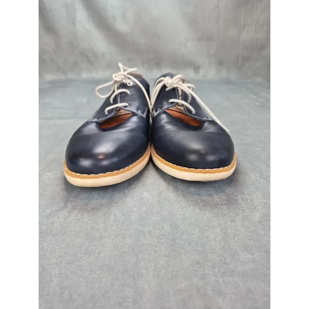 Pikolinos Olvera Lace Up Oxford Leather Shoes Blue Gray Men's 45 US 11-11.5